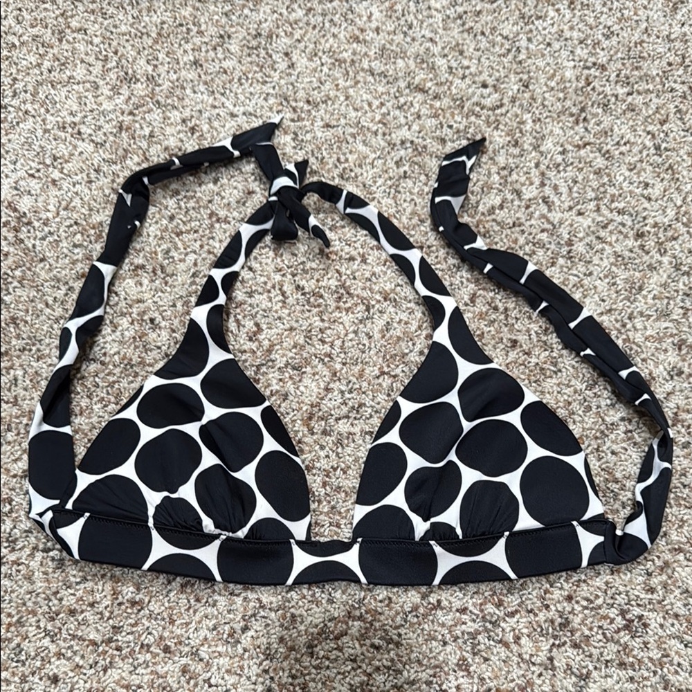 Victoria Secret Women’s L Black and White Polka Dot Bikini Top